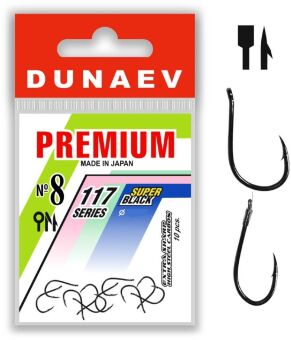 Крючок DUNAEV Premium 117 #8 Ø0.81мм 10шт/уп Крючок DUNAEV Premium 117 #8 Ø0.81мм 10шт/уп