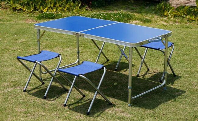 Стол Mifine складной+4 стульчика  арт. AE1