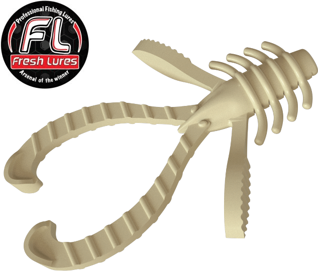 Силиконовая приманка FRESH LURES Trout Nymph 1.8”/45мм Сыр #105 11шт/уп