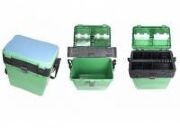 Рыболовный ящик ТРИ КИТА 18л 380*360*240мм зеленый (013.0816)