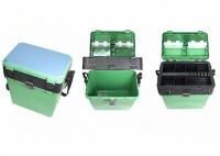 Рыболовный ящик ТРИ КИТА 18л 380*360*240мм зеленый (013.0816) Рыболовный ящик ТРИ КИТА 18л 380*360*240мм зеленый (013.0816)