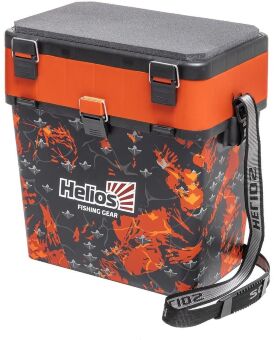 Рыболовный ящик HELIOS Shark 19л, оранжевый HS-IB-19-SHO