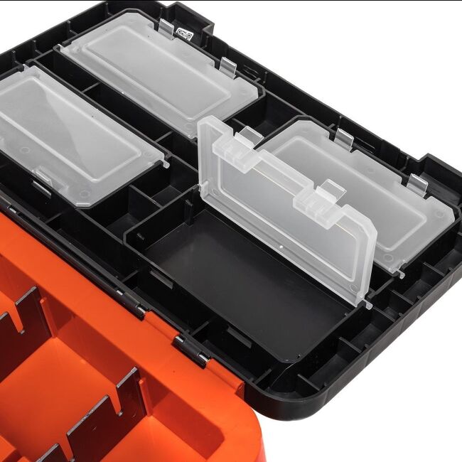 Рыболовный ящик HELIOS Shark 19л, оранжевый HS-IB-19-SHO Рыболовный ящик HELIOS Shark 19л, оранжевый HS-IB-19-SHO