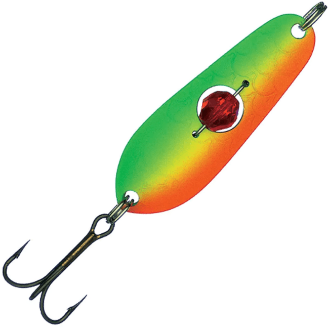 Блесна колеблющаяся KUUSAMO Rasanen 50/11 (бусинка) GR/FYe/FR-S Блесна колеблющаяся KUUSAMO Rasanen 50/11 (бусинка) GR/FYe/FR-S