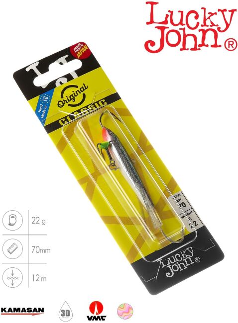 Балансир Lucky John CLASSIC 7 с тр. 70мм/13H блистер
