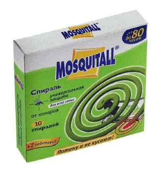Спирали от комаров MOSQUITALL Универсальная Защита 10шт/уп Спирали от комаров MOSQUITALL Универсальная Защита 10шт/уп