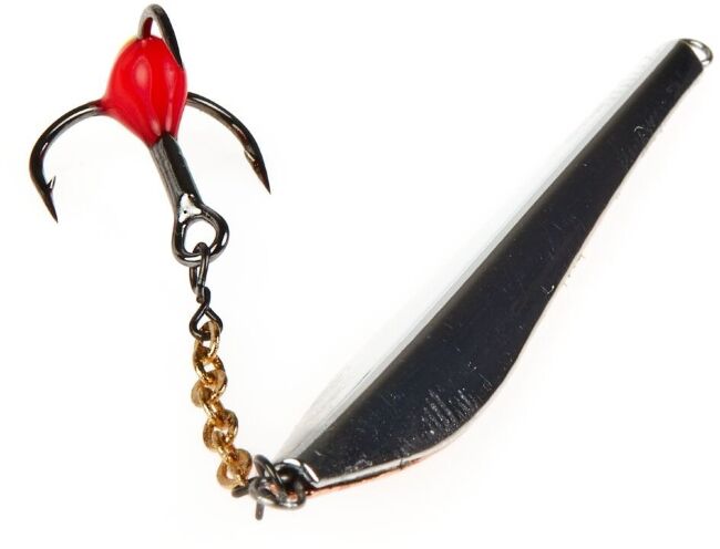 Блесна вертикальная зимняя Lucky John DOUBLE BLADE с цепочкой и тройником 45 мм CS блистер Блесна вертикальная зимняя Lucky John DOUBLE BLADE с цепочкой и тройником 45 мм CS блистер