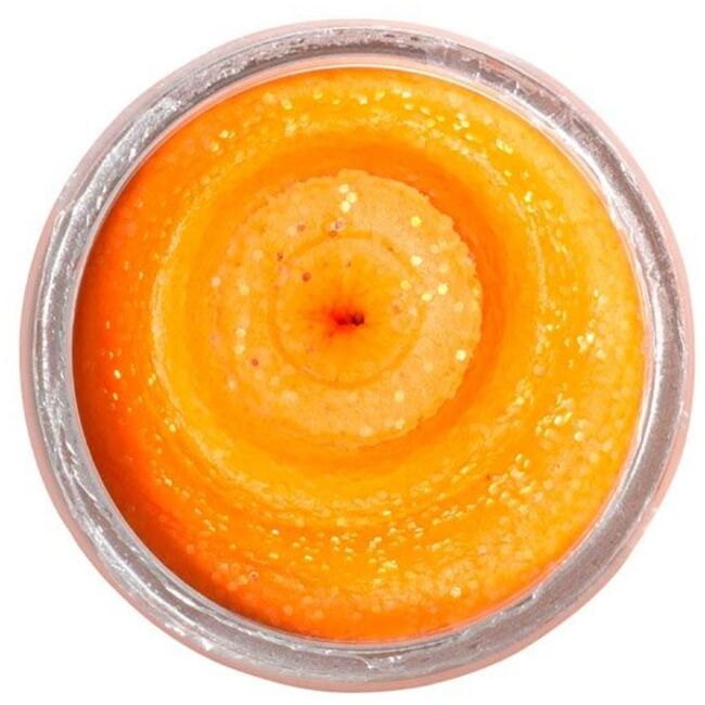 Паста форелевая Berkley Powerbait Natural Scent Glitter Trout Bait (50г) Cheese Fluo Orange 1376755