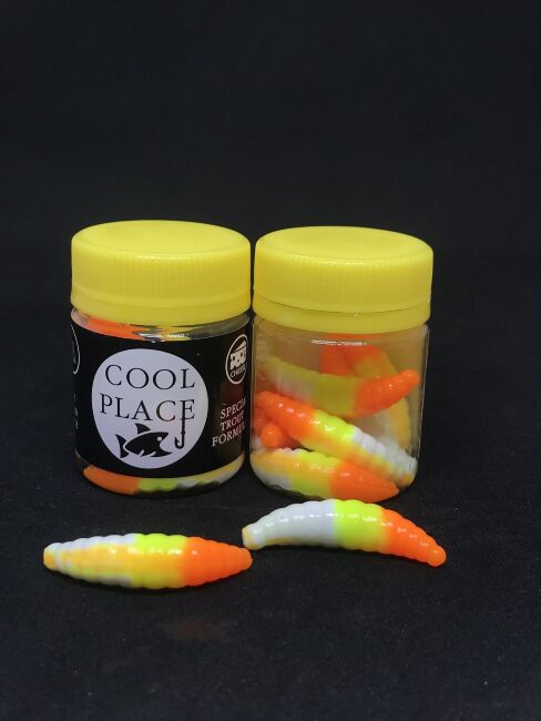 Силиконовая приманка COOL PLACE Maggot 1.6" Сыр #белый/желтый/оранжевый 10шт/уп Силиконовая приманка COOL PLACE Maggot 1.6" Сыр #белый/желтый/оранжевый 10шт/уп