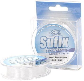 Леска монофил SUFIX Ice Magic прозрачная  (блистер) 50м 0.38мм 12.3кг Леска монофил SUFIX Ice Magic прозрачная  (блистер) 50м 0.38мм 12.3кг