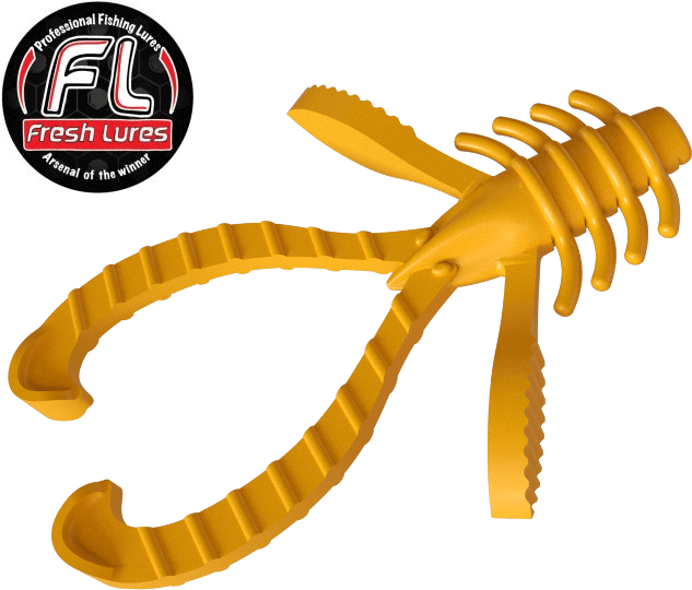 Силиконовая приманка FRESH LURES Trout Nymph 1.8”/45мм Сыр #106 11шт/уп