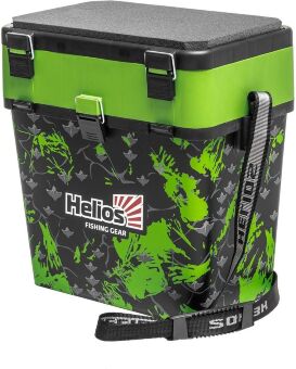 Рыболовный ящик HELIOS Shark 19л, салатовый HS-IB-19-SHG