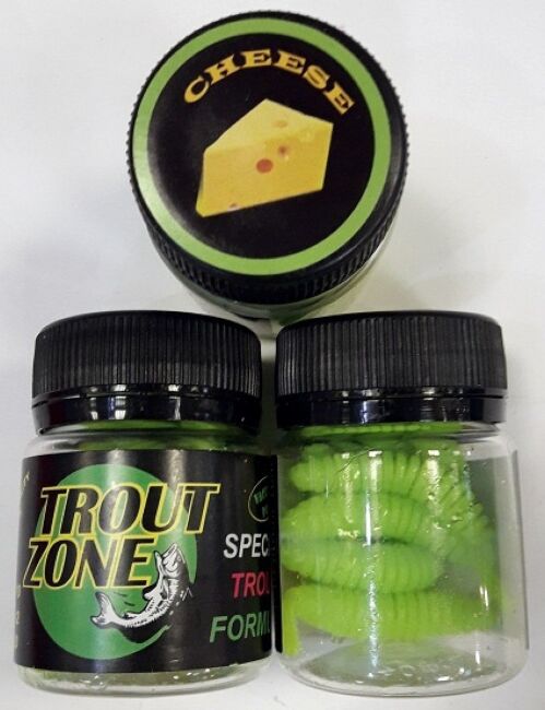 Силиконовая приманка TROUT ZONE Ribber Pupa 1.8" гриншартрез сыр 10шт/уп Силиконовая приманка TROUT ZONE Ribber Pupa 1.8" гриншартрез сыр 10шт/уп