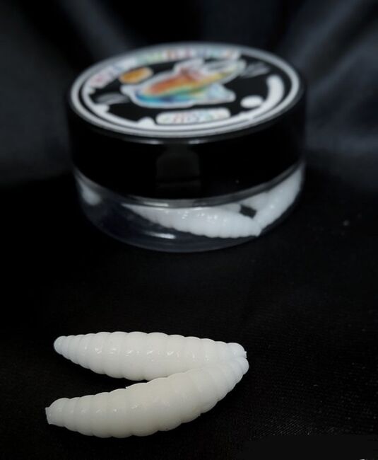 Силиконовая приманка FORTUNE FISH Маггот #12 (белый) 8шт/уп Силиконовая приманка FORTUNE FISH Маггот #12 (белый) 8шт/уп
