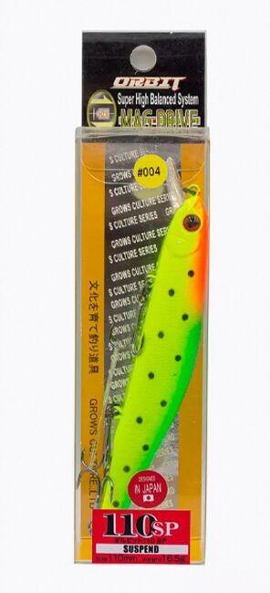 Воблер GROWS CULTURE Orbit 110SP 110мм 16.5гр до 1.1м 04UV