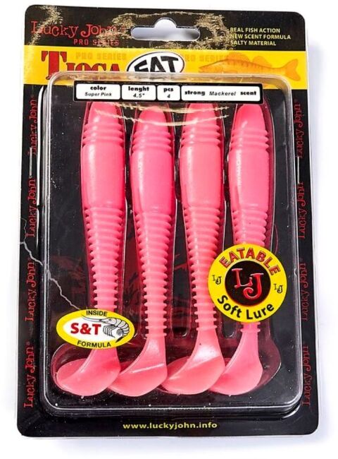 Виброхвост LUCKY JOHN Pro Series Tioga FAT 4.5" 114мм #F05 4шт/уп 140147-F05 Виброхвост LUCKY JOHN Pro Series Tioga FAT 4.5" 114мм #F05 4шт/уп 140147-F05