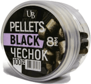 Пеллетс насадочный Ultrabaits Black Garlic 8мм 100гр Пеллетс насадочный Ultrabaits Black Garlic 8мм 100гр
