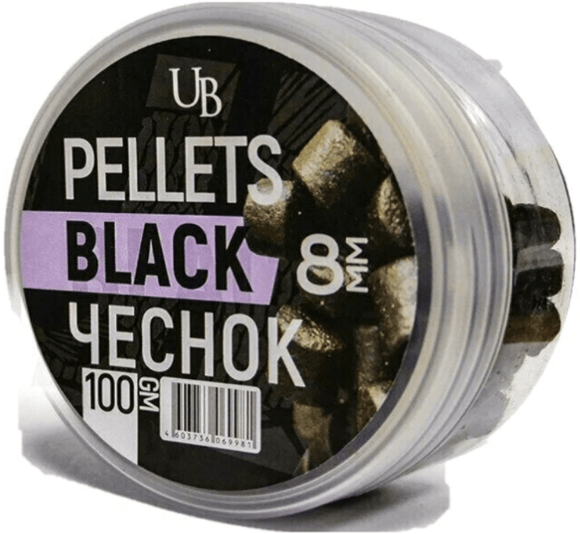Пеллетс насадочный Ultrabaits Black Garlic 8мм 100гр
