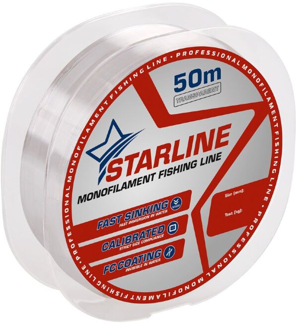 Леска монофил IAM STARLINE Clear 50м 0.128мм 2.1кг Леска монофил IAM STARLINE Clear 50м 0.128мм 2.1кг