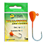 Джиг-головка вольфрам FISH SEASON PL 0.5гр крючок №6 цв.:Оранж 1шт/уп