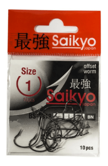 Крючки Saikyo BS-2312 BN №1 10шт/уп Крючки Saikyo BS-2312 BN №1 10шт/уп