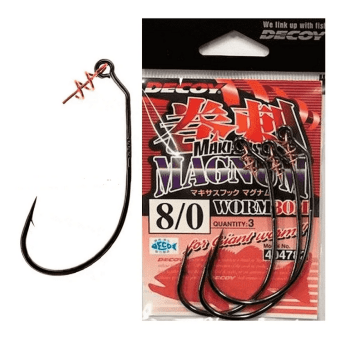 Крючок офсетный DECOY Worm 30M Makisasu Hook Magnum #8/0 с пружинкой 3шт/уп (404782) Крючок офсетный DECOY Worm 30M Makisasu Hook Magnum #8/0 с пружинкой 3шт/уп (404782)