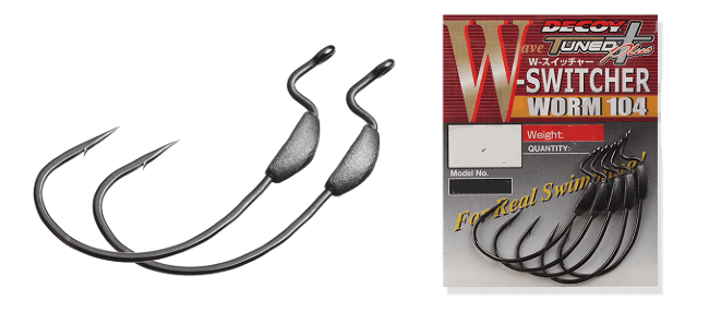 Крючок офсетный DECOY Worm104 W-Switcher #4/0 подгруженный 1.2гр 4шт/уп Крючок офсетный DECOY Worm104 W-Switcher #4/0 подгруженный 1.2гр 4шт/уп