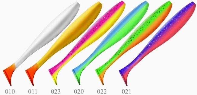 Виброхвост ZUB Izi 125мм цвет 010 бело-красный 4шт/уп Виброхвост ZUB Izi 125мм цвет 010 бело-красный 4шт/уп
