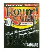 Застежка DECOY Round Snap SN-1 №000 12lb/5.44кг черный 13шт/уп (810392)