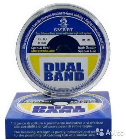 Леска Smart Dual Band 150м 0.35мм 16.5кг
