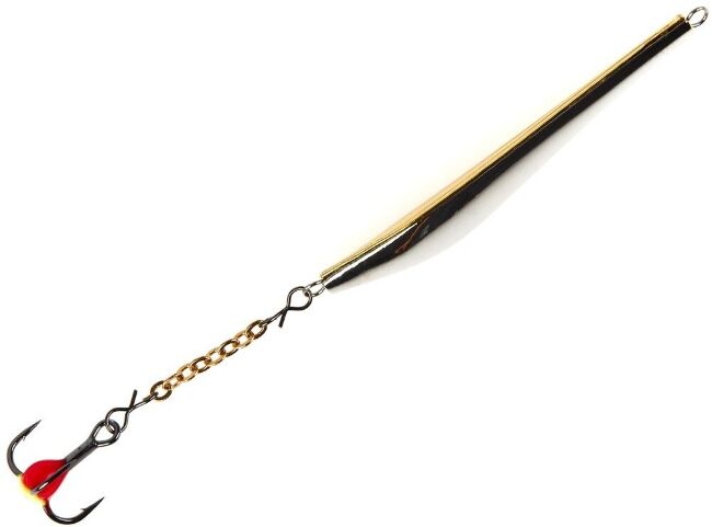 Блесна вертикальная зимняя Lucky John DOUBLE BLADE с цепочкой и тройником 45 мм SG блистер Блесна вертикальная зимняя Lucky John DOUBLE BLADE с цепочкой и тройником 45 мм SG блистер