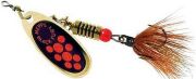 Блесна вращающаяся MEPPS Comet Black Fury Mouche OR/RG (золото/красн) №2 4,5г