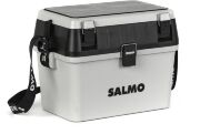 Ящик рыболовный зимний Salmo 2-х ярус.(из 2-х частей) пласт. 38x24.5x29см сер.
