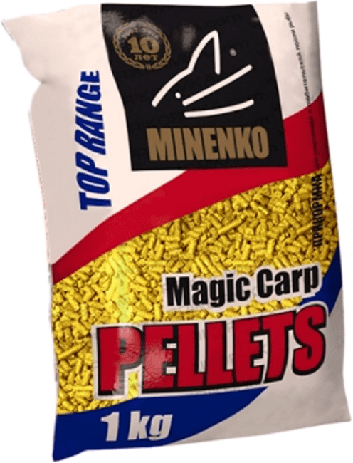 Пеллетс MINENKO Magic Carp PELLETS Sweet Corn 1кг желтый Пеллетс MINENKO Magic Carp PELLETS Sweet Corn 1кг желтый