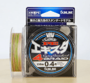 Плетёный шнур SUNLINE PE EGISTA Eging Standard 4 Braid 150м #0.4/0.104мм 2.7кг Многоцветный