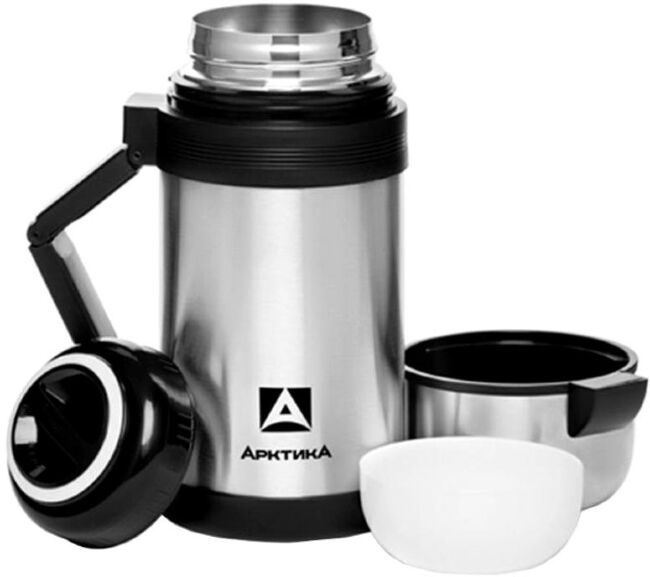 Термос АРКТИКА 201-800 с широким горлом 0.8л стальной
