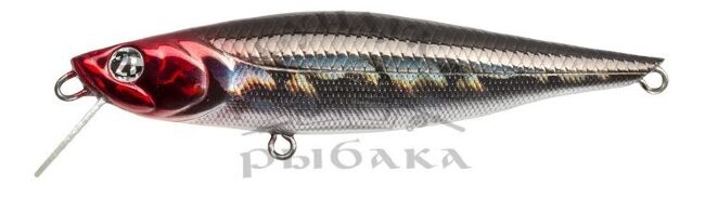Воблер PONTOON21 Kalikana Dun 95SP-SR 95мм 13.3гр 0.3-0.5м A16 Black Back Red Head