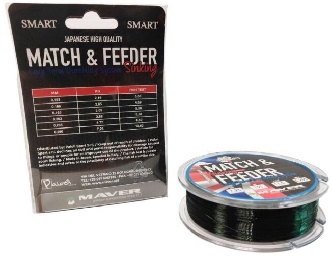 Леска Smart Match&Feeder Sinking 150м 0.185мм