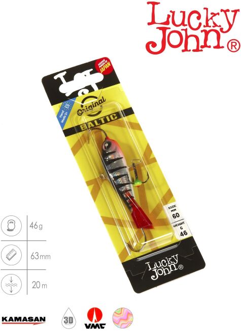 Балансир Lucky John BALTIC 6 с тр. 60мм/12HRT блистер Балансир Lucky John BALTIC 6 с тр. 60мм/12HRT блистер