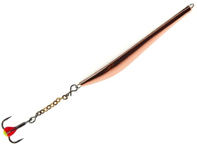 Блесна вертикальная зимняя Lucky John DOUBLE BLADE с цепочкой и тройником 50мм CS блистер Блесна вертикальная зимняя Lucky John DOUBLE BLADE с цепочкой и тройником 50мм CS блистер