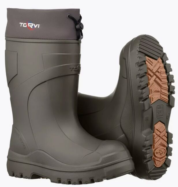 Сапоги муж. с манж. и ткан. утеп. TORVI -60С ЭВА ТЭП олива р.43