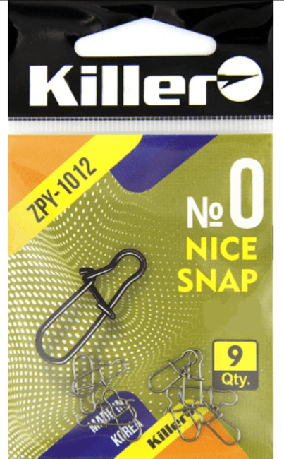 Застежка KILLER Nice Snap №0 12кг 9шт/уп 1012-0 Застежка KILLER Nice Snap №0 12кг 9шт/уп 1012-0
