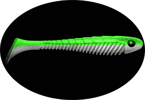 Приманка ZUB Bigfoot 133мм цвет 403 зеленый светящийся 3шт/уп