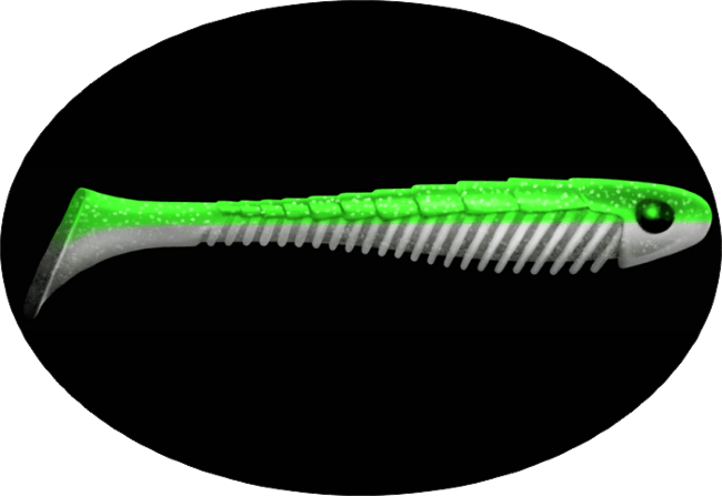 Приманка ZUB Bigfoot 133мм цвет 403 зеленый светящийся 3шт/уп