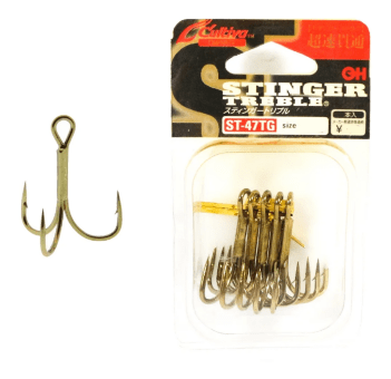 Крючок тройной OWNER 5647TN-01 ST-47TG золото кован 6шт/уп