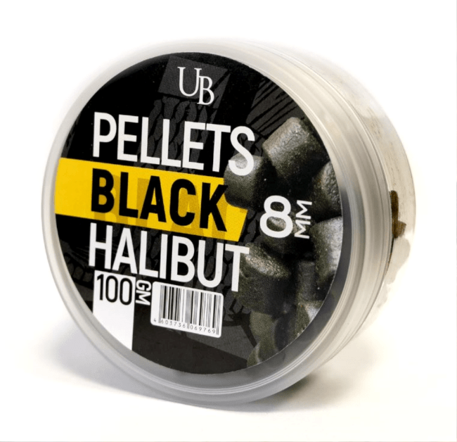 Пеллетс насадочный Ultrabaits Black Halibut 8мм 100гр