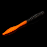 Силиконовая приманка SOOREX PRO Worm 80мм 1.3гр Сыр #304 Чёрный- Оранжевый/ Black-Orange 6шт/уп