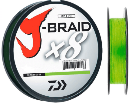 Плетёный шнур DAIWA J-Braid X8 150м 0.13мм 8.0кг флуор-желтый Плетёный шнур DAIWA J-Braid X8 150м 0.13мм 8.0кг флуор-желтый