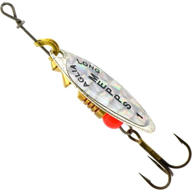 Блесна вращающаяся MEPPS Aglia Long Rainbo AG (серебро) №1 4,5г Блесна вращающаяся MEPPS Aglia Long Rainbo AG (серебро) №1 4,5г