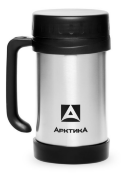 Термос-кружка для супа/еды АРКТИКА 401-500 с ручкой 0.5л цв.стальной Термос-кружка для супа/еды АРКТИКА 401-500 с ручкой 0.5л цв.стальной